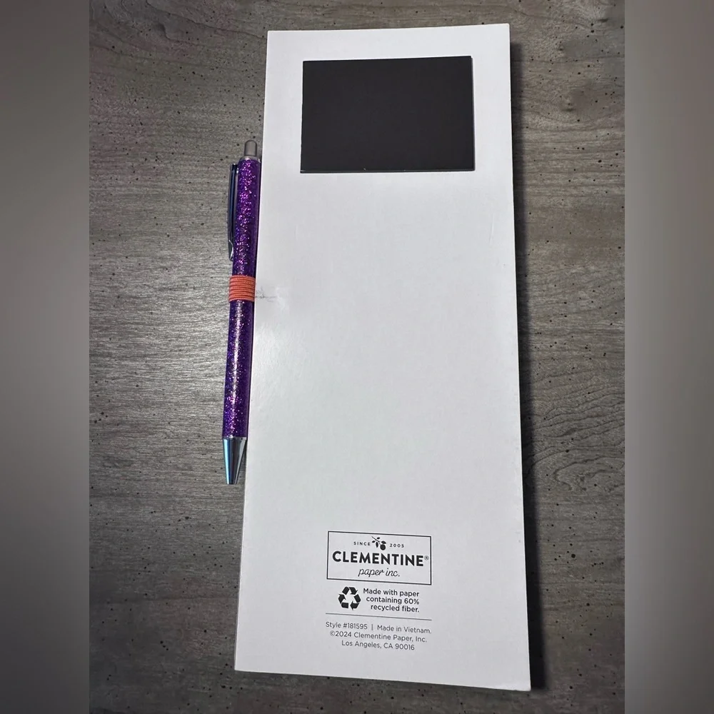 Clementine Autumn Market List Notepad with Pen